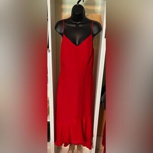 Banana Republic Red Midi Dress